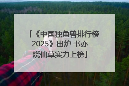 《中国独角兽排行榜2025》出炉 书亦烧仙草实力上榜