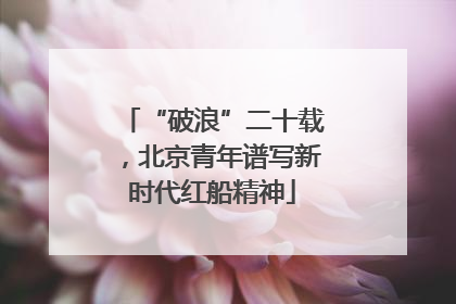 “破浪”二十载，北京青年谱写新时代红船精神