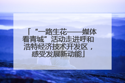 “一路生花——媒体看青城”活动走进呼和浩特经济技术开发区，感受发展新动能