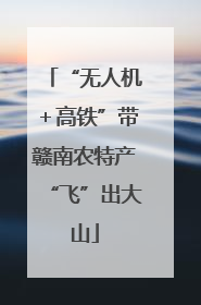 “无人机＋高铁”带赣南农特产“飞”出大山