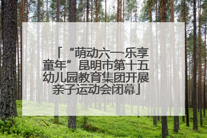 “萌动六一·乐享童年”昆明市第十五幼儿园教育集团开展亲子运动会闭幕