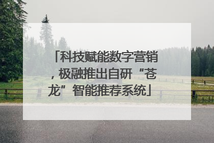 科技赋能数字营销，极融推出自研“苍龙”智能推荐系统
