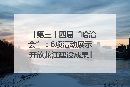 第三十四届“哈洽会”：6项活动展示开放龙江建设成果