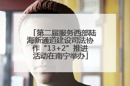 第二届服务西部陆海新通道建设司法协作“13+2”推进活动在南宁举办