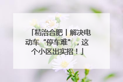 精治合肥丨解决电动车“停车难”，这个小区出实招！