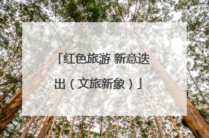 红色旅游 新意迭出（文旅新象）