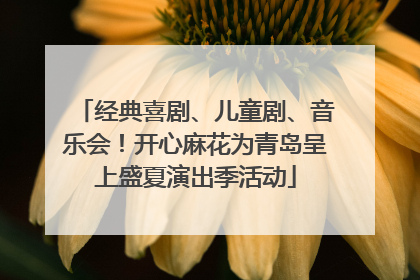 经典喜剧、儿童剧、音乐会！开心麻花为青岛呈上盛夏演出季活动