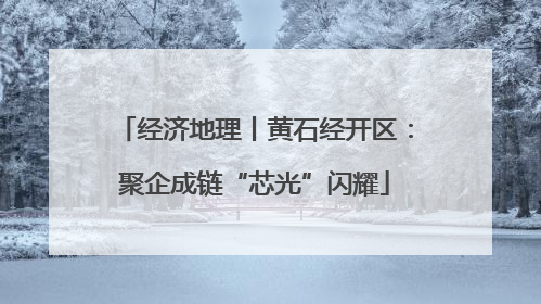 经济地理丨黄石经开区：聚企成链“芯光”闪耀