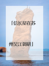 信长星在苏州吴江调研