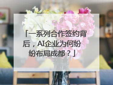 一系列合作签约背后，AI企业为何纷纷布局成都？