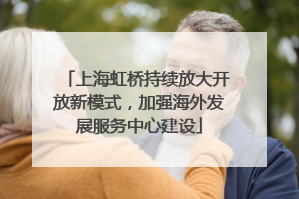 上海虹桥持续放大开放新模式，加强海外发展服务中心建设