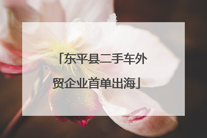 东平县二手车外贸企业首单出海
