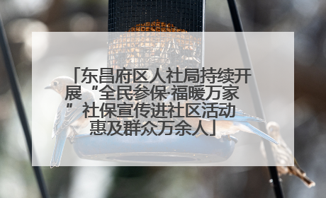 东昌府区人社局持续开展“全民参保·福暖万家”社保宣传进社区活动 惠及群众万余人