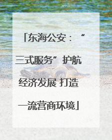 东海公安：“三式服务”护航经济发展 打造一流营商环境