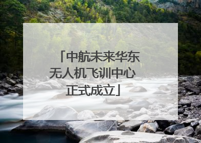 中航未来华东无人机飞训中心正式成立