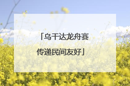 乌干达龙舟赛传递民间友好
