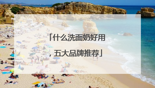 什么洗面奶好用，五大品牌推荐