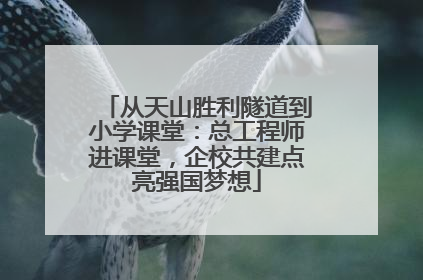 从天山胜利隧道到小学课堂：总工程师进课堂，企校共建点亮强国梦想