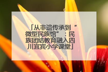 从非遗传承到“微型民族馆”：民族团结教育融入四川宜宾小学课堂
