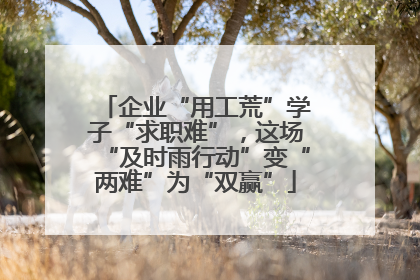 企业“用工荒”学子“求职难”，这场“及时雨行动”变“两难”为“双赢”