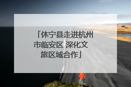 休宁县走进杭州市临安区 深化文旅区域合作
