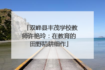 双峰县丰茂学校教师许艳玲：在教育的田野精耕细作