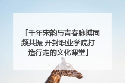 千年宋韵与青春脉搏同频共振 开封职业学院打造行走的文化课堂