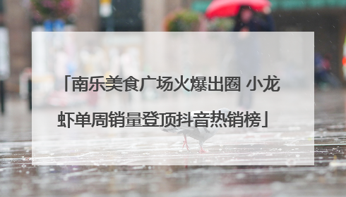 南乐美食广场火爆出圈 小龙虾单周销量登顶抖音热销榜