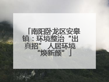 南阳卧龙区安皋镇：环境整治“出真招” 人居环境“焕新颜”