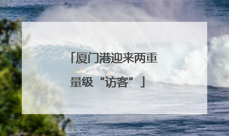 厦门港迎来两重量级“访客”