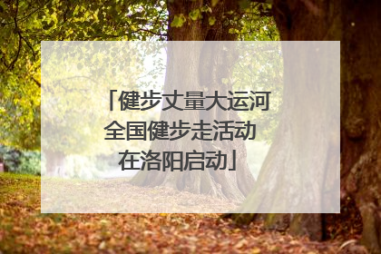 健步丈量大运河 全国健步走活动在洛阳启动