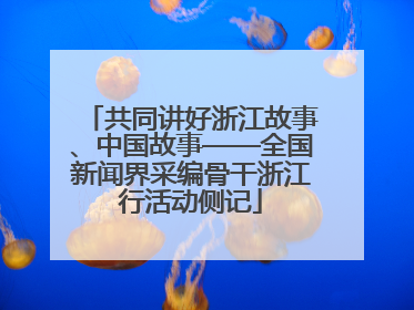 共同讲好浙江故事、中国故事——全国新闻界采编骨干浙江行活动侧记