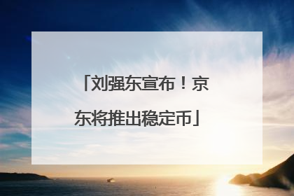 刘强东宣布！京东将推出稳定币