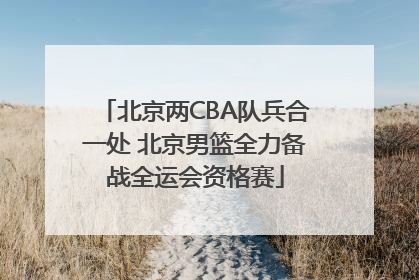 北京两CBA队兵合一处 北京男篮全力备战全运会资格赛