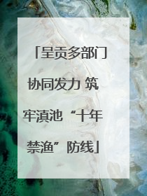 呈贡多部门协同发力 筑牢滇池“十年禁渔”防线