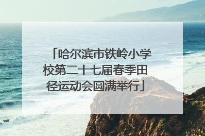 哈尔滨市铁岭小学校第二十七届春季田径运动会圆满举行