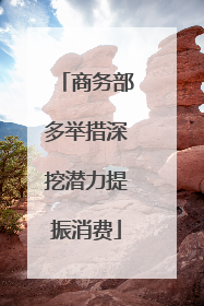 商务部多举措深挖潜力提振消费
