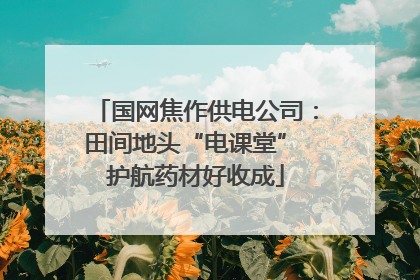 国网焦作供电公司：田间地头“电课堂” 护航药材好收成