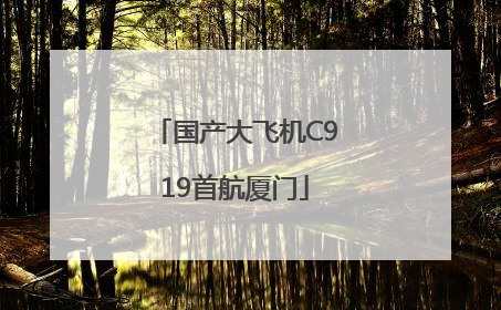 国产大飞机C919首航厦门