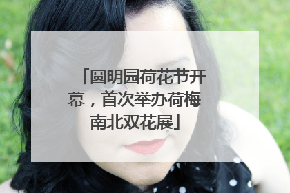 圆明园荷花节开幕，首次举办荷梅南北双花展