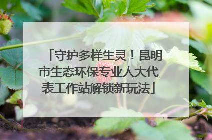 守护多样生灵！昆明市生态环保专业人大代表工作站解锁新玩法