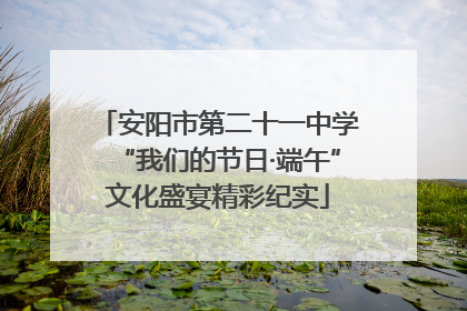 安阳市第二十一中学“我们的节日·端午”文化盛宴精彩纪实