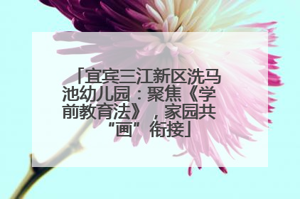 宜宾三江新区洗马池幼儿园：聚焦《学前教育法》，家园共“画”衔接