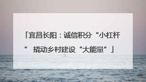 宜昌长阳：诚信积分“小杠杆” 撬动乡村建设“大能量”