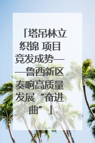 塔吊林立织锦 项目竞发成势——鲁西新区奏响高质量发展“奋进曲”