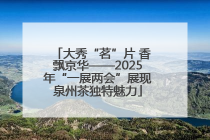 大秀“茗”片 香飘京华——2025年“一展两会”展现泉州茶独特魅力