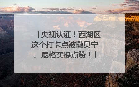 央视认证！西湖区这个打卡点被撒贝宁、尼格买提点赞！