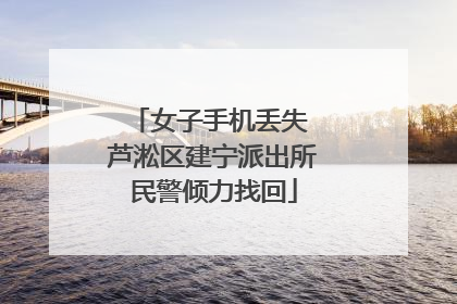 女子手机丢失 芦淞区建宁派出所民警倾力找回