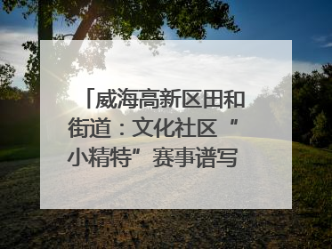 威海高新区田和街道：文化社区“小精特”赛事谱写文化赋能新乐章