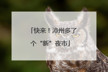快来！漳州多了个“新”夜市